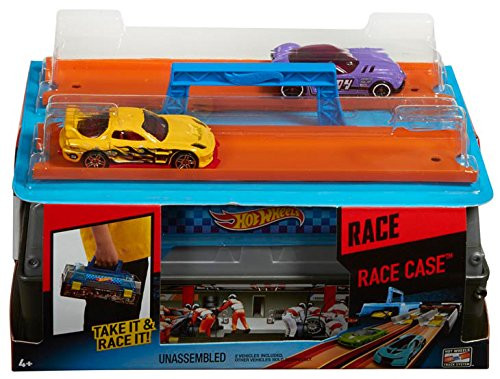 Hot Wheels Race Case - Валізка, Переносний ігровой набір, 2 машинки (Портативний трек Hot Wheels «Перегони» )