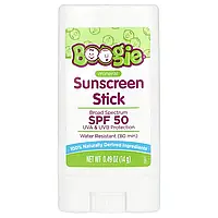 Boogie Wipes, Mineral Sunscreen Stick, SPF 50, 0.49 oz (14 g) оригінал