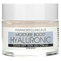 Advanced Clinicals, Moisture Boost Hyaluronic, крем-гель для дуже сухої шкіри, 2 рідк. унція (2 рідк. унції) оригінал