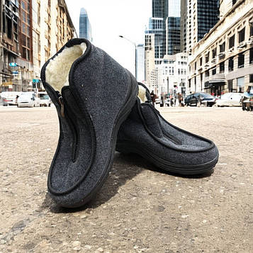 Черевики чоловічі утеплені 43р 28см, зручне робоче взуття для чоловіків