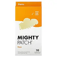 Hero Cosmetics, Mighty Patch, Nose, 10 гідроколоїдних пластирів оригінал