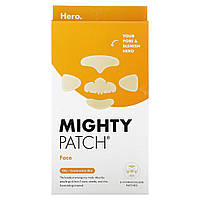 Hero Cosmetics, Mighty Patch, для обличчя, для жирної, комбінованої шкіри, 5 гідроколоїдних патчів оригінал