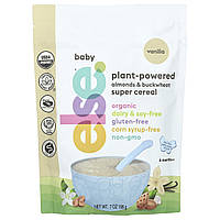 Else, для дітей, рослинні пластівці з мигдалем і гречкою, для дітей від 6 місяців, ваніль, 198 г (7 унцій) оригінал
