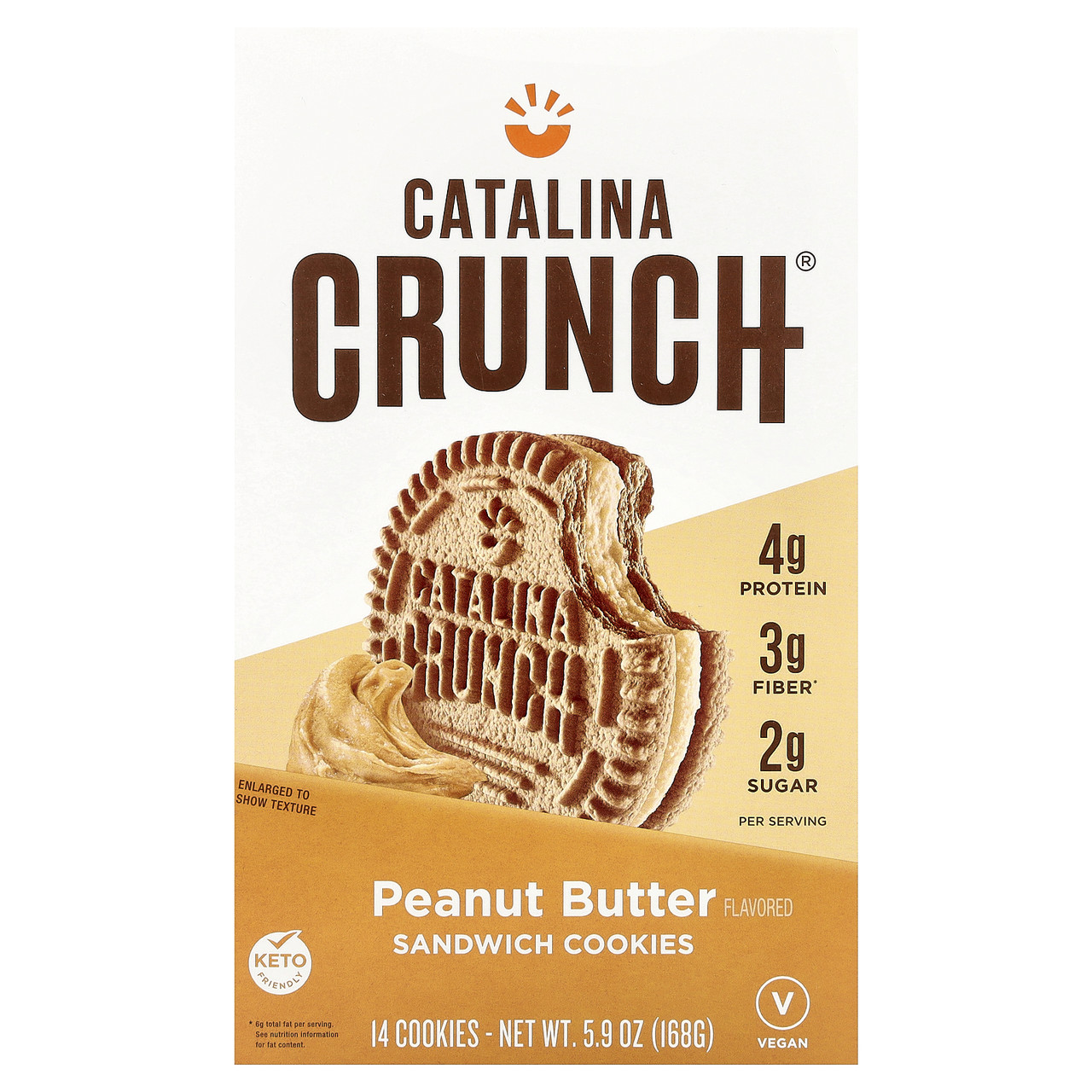 Catalina Crunch, Sandwich Cookies, арахісова паста, 14 штук, 168 г (5,9 унції), Київ