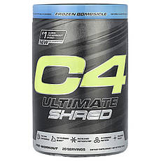 Cellucor, C4, Ultimate Shred, перед тренуванням, Frozen Bombsicle, 406 г (14,3 унції), Київ