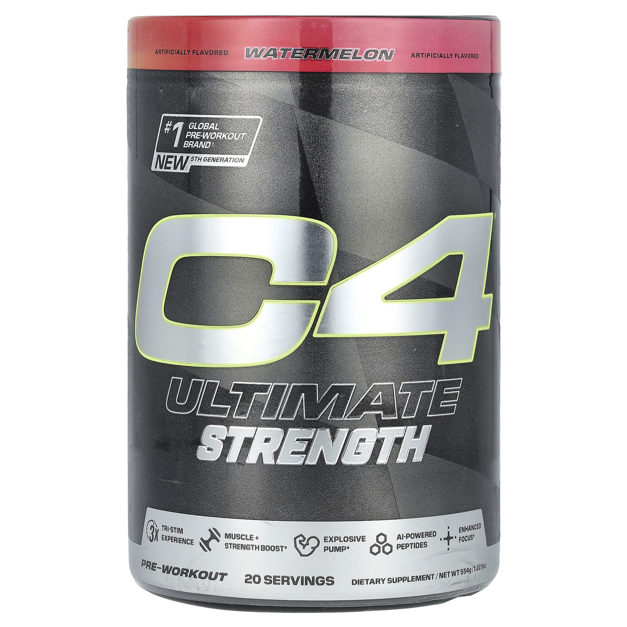 Cellucor, C4 Ultimate Strength, перед тренуванням, кавуном, 554 г (1,22 фунта) Київ, Київ