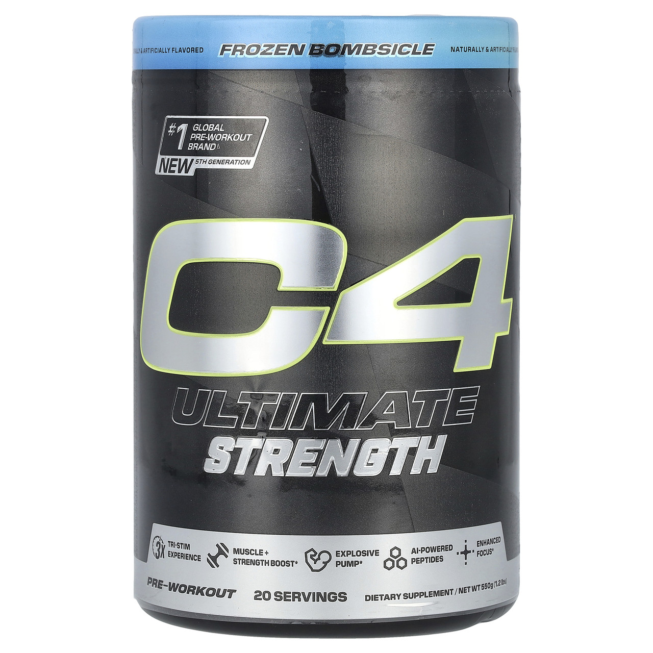Cellucor, C4 Ultimate Strength, для приймання перед тренуванням, Frozen Bombsicle, 550 г (1,2 фунта) Київ, Київ