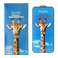Захисне скло для телефона Apple iPhone 13 /13 Pro /14 чорне Giraffe Anti-static