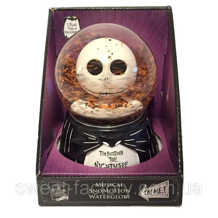 Куля з підсвічуванням Light Up Musical SnoMotion Waterglobe Jack Skellington, фото 1