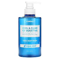 Kundal, Cool & Clear Ice Boosting, прохолодний гель для душу, вода з м'ятою, 500 мл (16,9 рідк. Унції) Дніпр