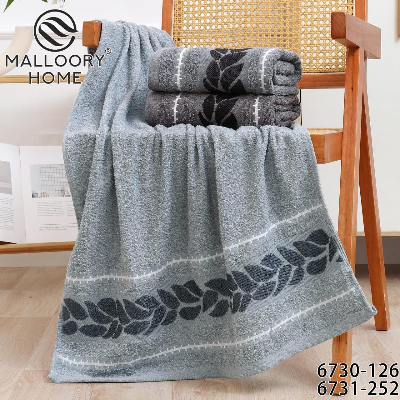 Рушник баний 6 штук махровий Malloory Home розмір 70*140 мікс кольорів