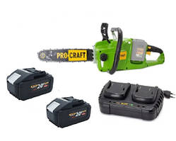Акумуляторна ланцюгова пила Procraft PKA40/2 на 2 акумулятори