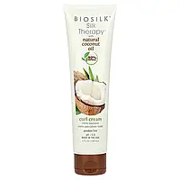 Biosilk, Крем для локонів Silk Therapy®, з натуральною кокосовою олією, 148 мл (5 рідк. унц.)