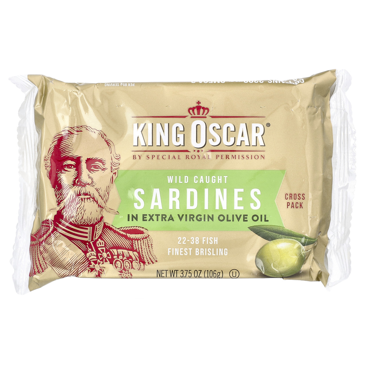 King Oscar, Дикі сардини в оливковій олії першого холодного пресування, 106 г (3,75 унції), Київ