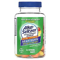 Alka-Seltzer, Жувальні таблетки для полегшення печії, з підвищеною силою дії, фруктове асорті, 750