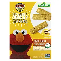 Earth's Best, Organic Crunchin' Grahams, для дітей від 2 років, медові палички, 150 г (5,3 унції)