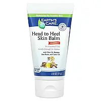 Earth's Care, Head to Heel, бальзам для шкіри, без запаху, 71 г (2,5 унції) Дніпро