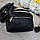 Жіноча сумка чемоданчик невелика кросбоді молодіжна чорна екошкіра, фото 2