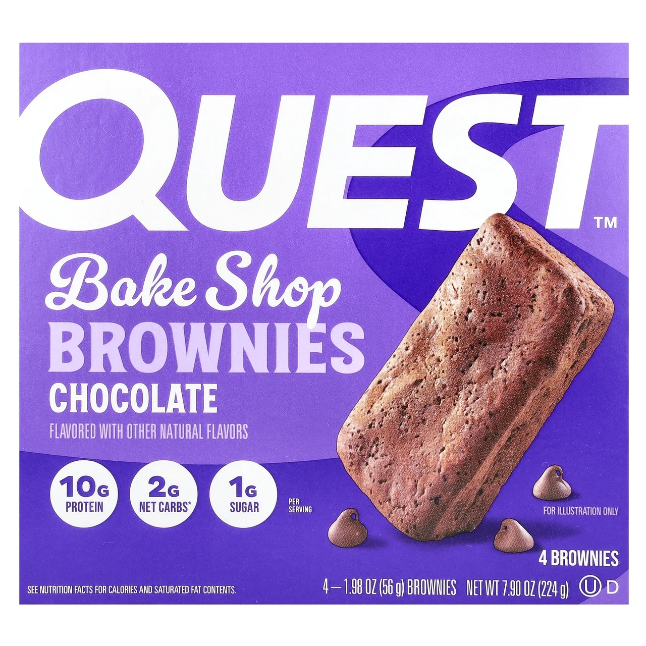 Quest Nutrition, Bake Shop, шоколадні, 4 тістечка, 56 г (1,98 унції), Київ