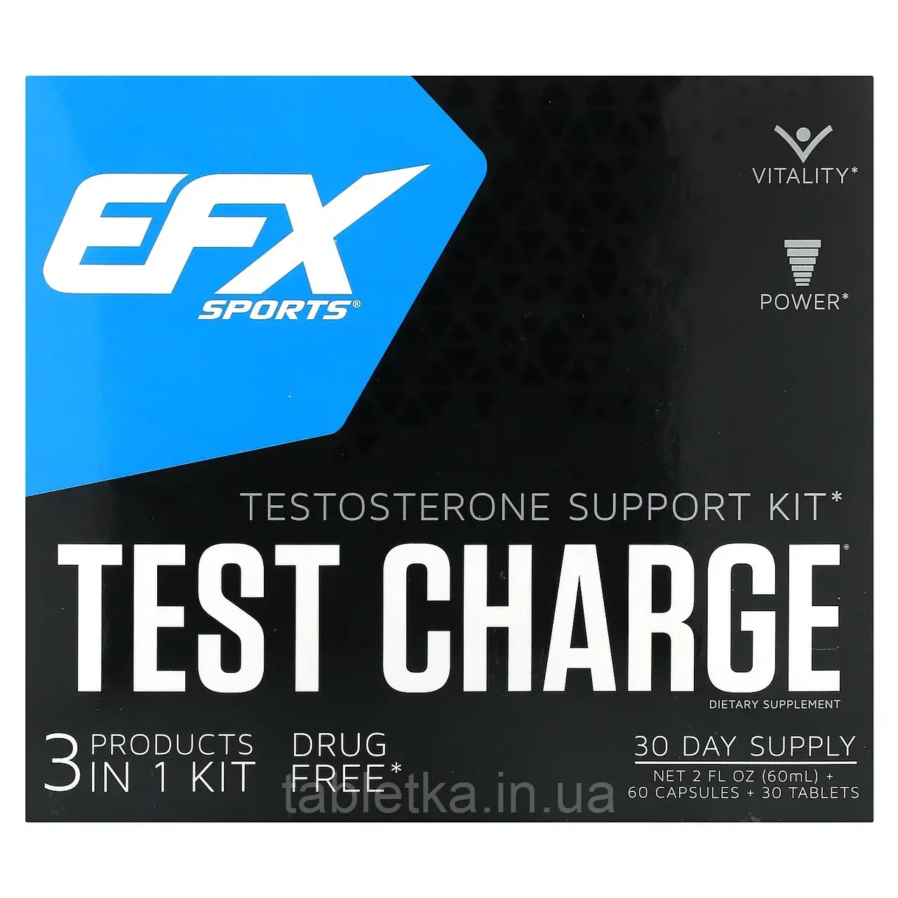 EFX Sports, Test Charge, набір для підтримки рівня тестостерону, 1 набір Дніпро