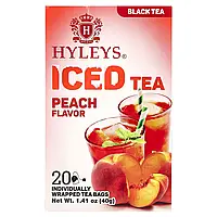 Hyleys Tea, Чорний чай із льодом, спокій, 20 чайних пакетиків в індивідуальному пакованні, 40 г (1,41 унції)