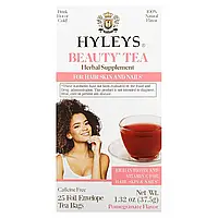 Hyleys Tea, Beauty Tea, гранат, без кофеїну, 25 чайних пакетиків у фольгованих пакетиках по 1,5 г (0,05 Дніпро