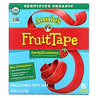 Annie's Homegrown, FruitTape, полуниця зі смаком полуниці, 6 булочок, 128 г (4,5 унції) Дніпро Дніпро
