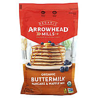 Arrowhead Mills, Органічна суміш для млинців і вафель, 1 фунт 6 унцій (623 г)