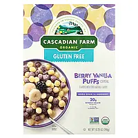 Cascadian Farm, Органічні ягідні пластівці з ваніллю, 290 г (10,25 унції)