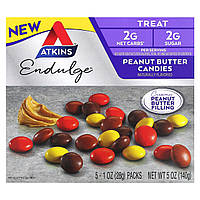 Atkins, Treat, Endulge, Meal Bar, цукерки з арахісовою пастою, 5 батончиків, по 28 г (1 унція) Дніпро