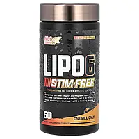 Nutrex Research, Lipo6, без стимуляторів, 60 капсул