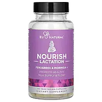 Eu Natural, Nourish, Fenugreek & Moringa, 60 Vegetarian Capsles Дніпро