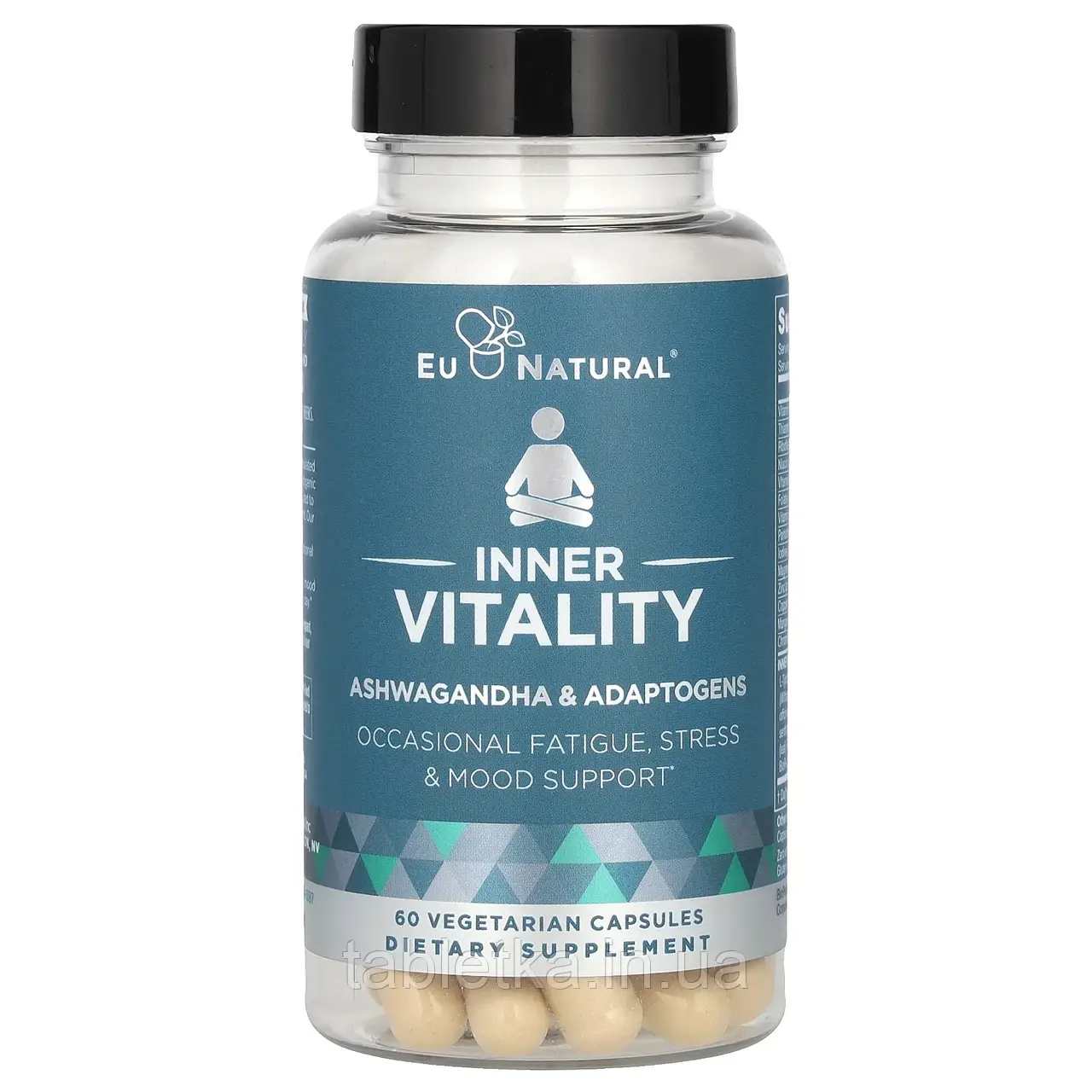 Eu Natural, Vitality Ashwagandha, 60 вегетаріанських капсул Дніпр
