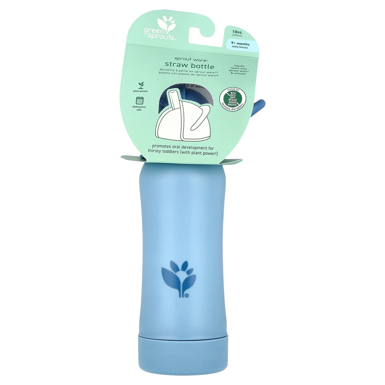 Green Sprouts, Sprout Ware® Straw Bottle, 9+ Months, Blueberry, 10 oz (295 ml), Київ