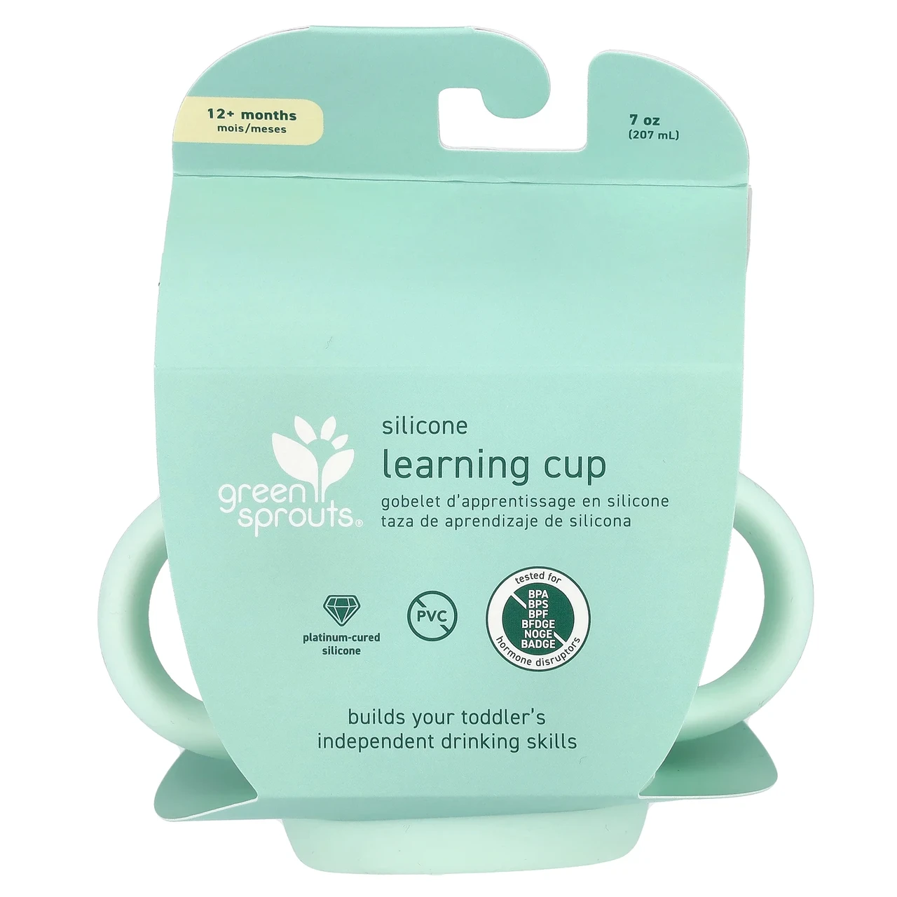 Green Sprouts, Silicone Learning Cup, 12+ Months, Light Sage, 7 oz (207 ml), Київ
