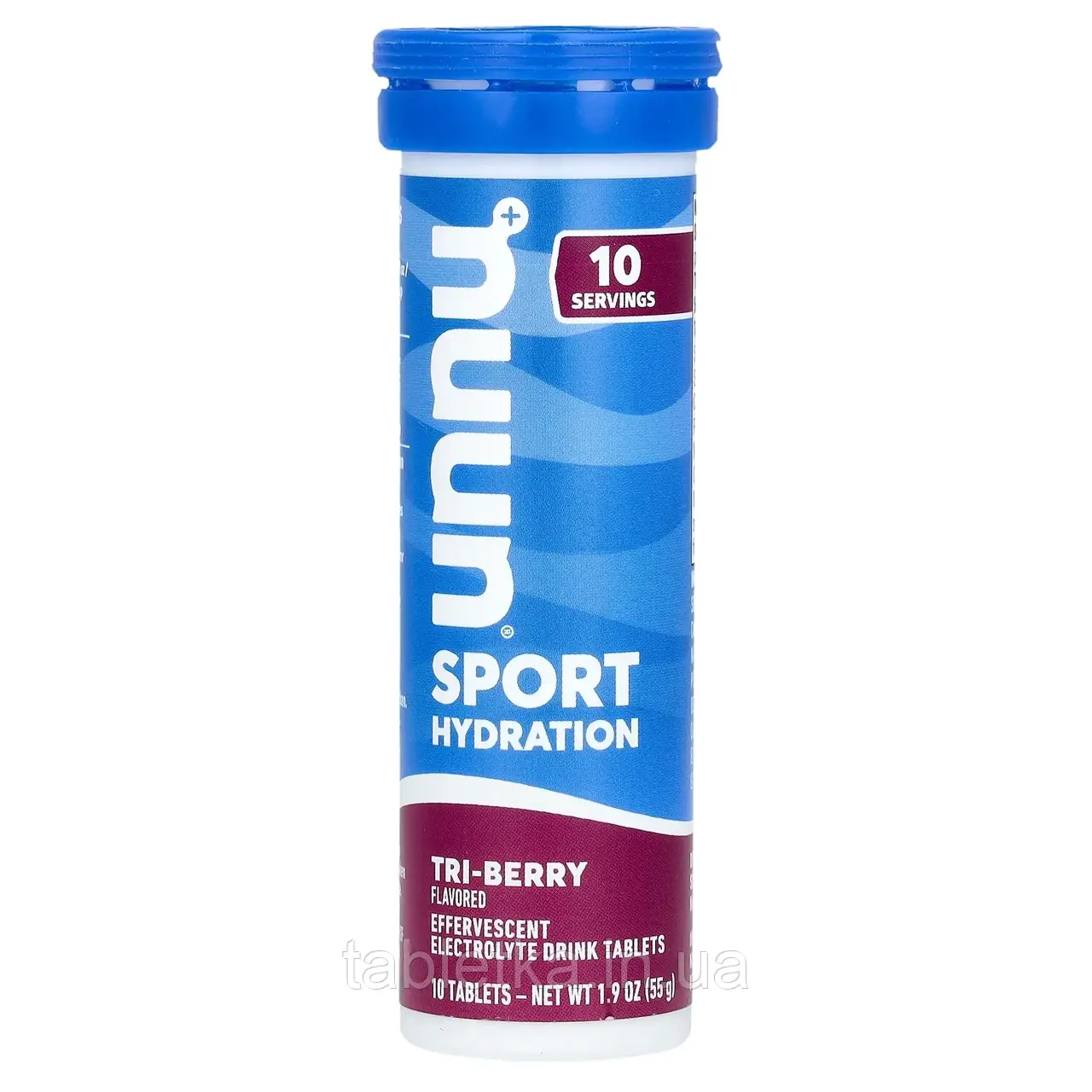 Nuun, Sport Hydration, напій із шипучим електролітом, три ягоди, 10 таблеток
