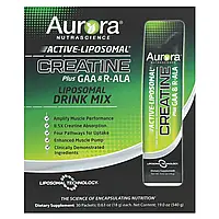 Aurora Nutrascience, Active Liposomal®, креатин з ГАК і R-ALA, 30 пакетиків по 18 г (0,63 унції)