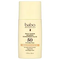 Babo Botanicals, Daily Sheer Fluid Mineral Sunscreen 50, без ароматизаторів, 50 мл (1,7 рідк. Унції) Дніпр