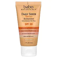Babo Botanicals, сонцезахисний крем для щоденного використання, SPF 30, натуральне сяйво, без запашників,