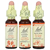 Bach, Original Flower Remedies, набір для хоробрості, Fear No More, 3 піпетки, 10 мл (0,35 рідк. Унції)