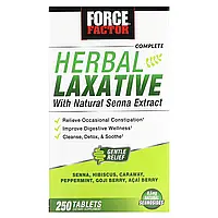 Force Factor, Комплексне трав'яне проносне з натуральним екстрактом сині, 250 таблеток оригінал
