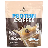 RAPIDFIRE, протеїнова кава, оригінальна суміш, середнього обсмажування, 225 г (7,93 унції)