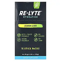 Redmond Trading Company, Re-Lyte® Hydration, лимон і лайм, 15 пакетиків у стиках по 6,8 г (0,24 унції)