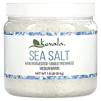Kevala, Морська сіль, середньозерниста, 816 г (1,8 фунта)