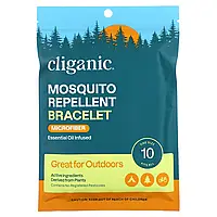 Cliganic, Браслет проти комарів, з ефірною олією, універсальний розмір, 10 браслетів, по 0,11 унції Дніпр Дніпро