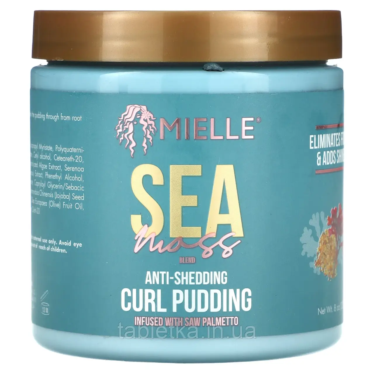 Mielle, Пудинг проти випадіння волосся, суміш морського моху, 227 г (8 унцій) Дніпро Дніпро