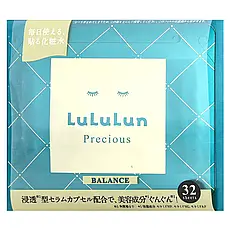 Lululun, Precious Balance, косметичні маски для обличчя, зелені 4FB, 32 шт., 500 мл (17 рідк. Унций), Київ