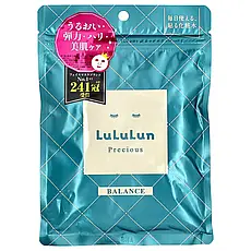 Lululun, Precious Balance, Beauty Sheet Mask, зелена 4KS, 7 шт., 108 мл (3,65 рідк. Унції), Київ