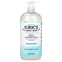 Kirk's, поживний очисний засіб 3 в 1, без запашників, 946 мл (32 рідк. унці.)