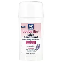 Kiss My Face, Active Life®, дезодорант-стик, лаванда, 70 г (2,48 унції)